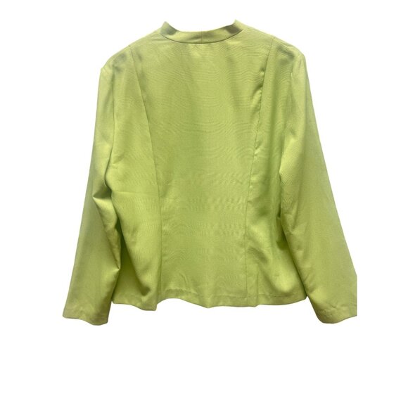 Miss Dorby Vintage 90's Charteuse Polyester Cropped Blazer - Picture 6 of 6